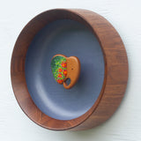 Embroidered Elephant in Vintage Teak Frame