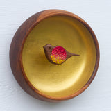 Embroidered Songbird | Golden
