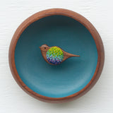 Embroidered Songbird | Dreamy Blue