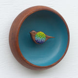 Embroidered Songbird | Dreamy Blue
