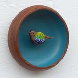Embroidered Songbird | Dreamy Blue