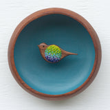 Embroidered Songbird | Dreamy Blue