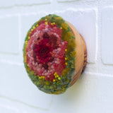 Midi Puff in Olive Wood Frame | Watermelon