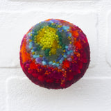 Mini Puff Sculpture | Moody Green + Orange