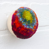 Mini Puff Sculpture | Moody Green + Orange