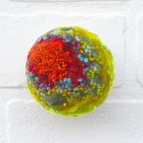 Mini Puff Sculpture | Orange + Green