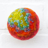 Mini Puff Sculpture | Green + Orange (2)