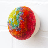 Mini Puff Sculpture | Green + Orange (2)