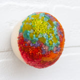 Mini Puff Sculpture | Green + Orange (2)