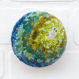 Midi Puff Sculpture in Olive Wood Frame | Lichen