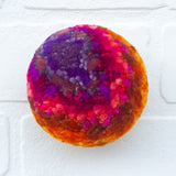 Midi Puff Sculpture in Olive Wood Frame | Sunset (2)