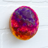 Midi Puff Sculpture in Olive Wood Frame | Sunset (2)