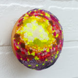 Midi Puff Sculpture in Olive Wood Frame | Firelight