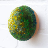 Midi Puff Sculpture in Olive Wood Frame | Mossy