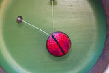 Embroidered Ladybug | Shimmery Green