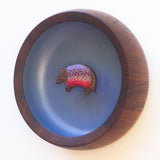 Embroidered Armadillo | Dusty Periwinkle
