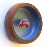 Embroidered Armadillo | Dusty Periwinkle