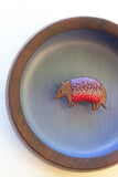 Embroidered Armadillo | Dusty Periwinkle
