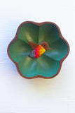 Embroidered Hummingbird in Flower Frame | Green