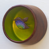 Embroidered Hummingbird | Golden Chartreuse