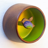 Embroidered Hummingbird | Golden Chartreuse