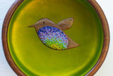 Embroidered Hummingbird | Golden Chartreuse