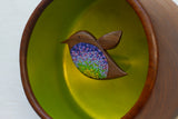 Embroidered Hummingbird | Golden Chartreuse