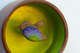 Embroidered Hummingbird | Golden Chartreuse