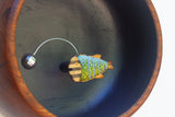 Embroidered Angler Fish | Purple Stripes