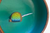 Embroidered Narwhal | Turquoise
