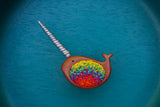 Embroidered Narwhal | Rainbow