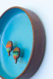 Two Birds on a Wire | Green + Orange