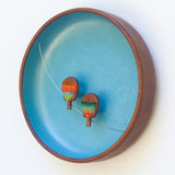 Two Birds on a Wire | Green + Orange