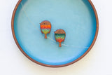 Two Birds on a Wire | Green + Orange