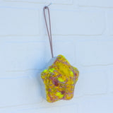 Star Puff Ornament | Yellow + Pink