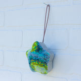 Star Puff Ornament | Neon + Blue