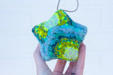 Star Puff Ornament | Neon + Blue