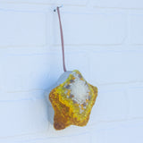 Star Puff Ornament | White + Yellow (2)