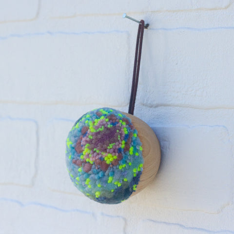 Mini Puff Ornament | Pink + Blue