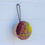 Mini Puff Ornament | Yellow + Pink