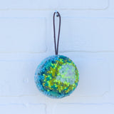 Mini Puff Ornament | Neon + Blue