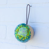 Mini Puff Ornament | Neon + Blue