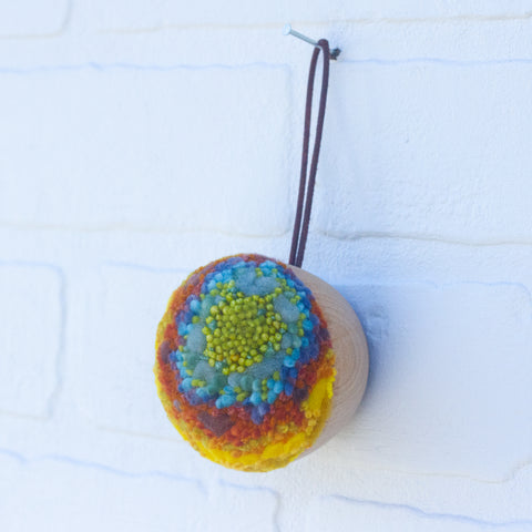 Mini Puff Ornament | Tropical Rainbow