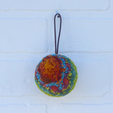 Mini Puff Ornament | Orange + Green