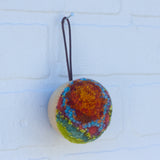 Mini Puff Ornament | Orange + Green