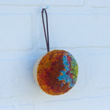 Mini Puff Ornament | Green + Orange