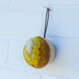 Mini Puff Ornament | White + Yellow (2)