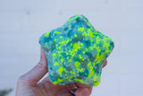 Star Puff Tree Topper | Aqua + Neon