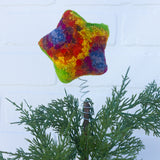 Star Puff Tree Topper | Bright Rainbow