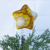 Star Puff Tree Topper | White + Yellow (2)